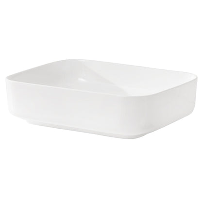 20x15 Inch White Ceramic Rectangular Vessel Bathroom Sink image 9