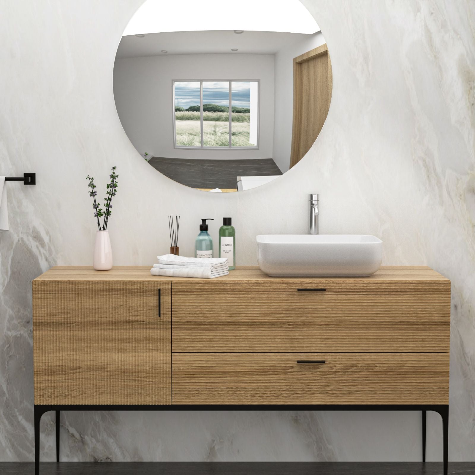 20x15 Inch White Ceramic Rectangular Vessel Bathroom Sink image 2