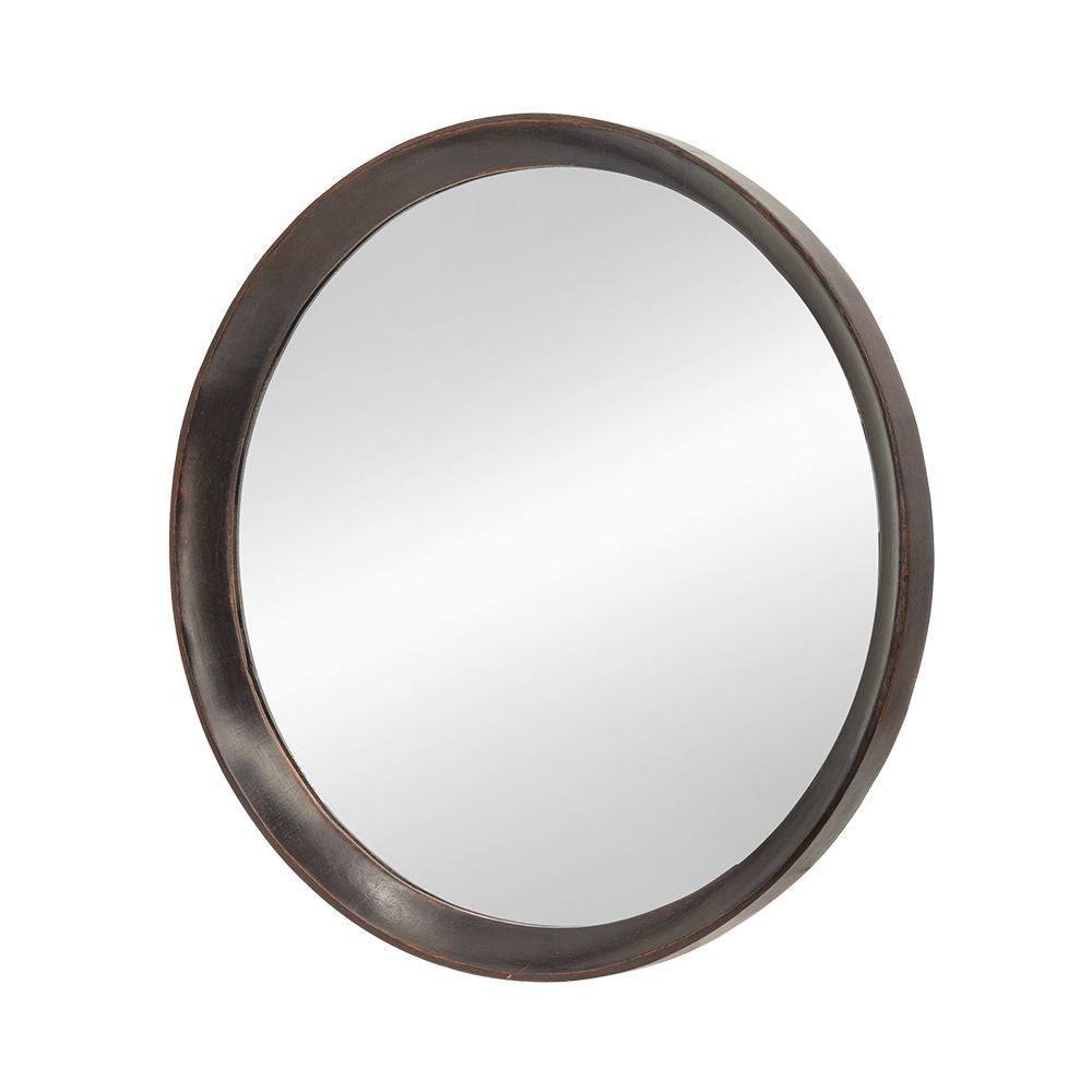 20x1.5"Transitional Decor Style Mango Wood Wall Mirror Wall Decor with Frame of Solid Mango Wood for Bathroom,Entryway C image 3