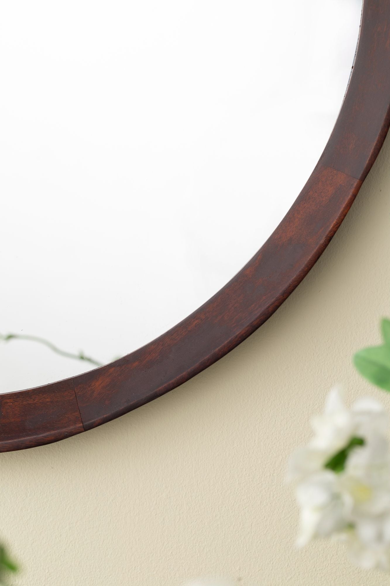 20x1.5"Transitional Decor Style Mango Wood Wall Mirror Wall Decor with Frame of Solid Mango Wood for Bathroom,Entryway C image 12