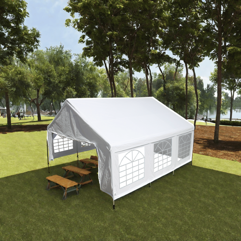 20x20 Feet Party Tent Heavy Duty Marquee Canopy Outdoor Wedding tent Carport Events Shelter Tent for Parties BBQ with St image 5