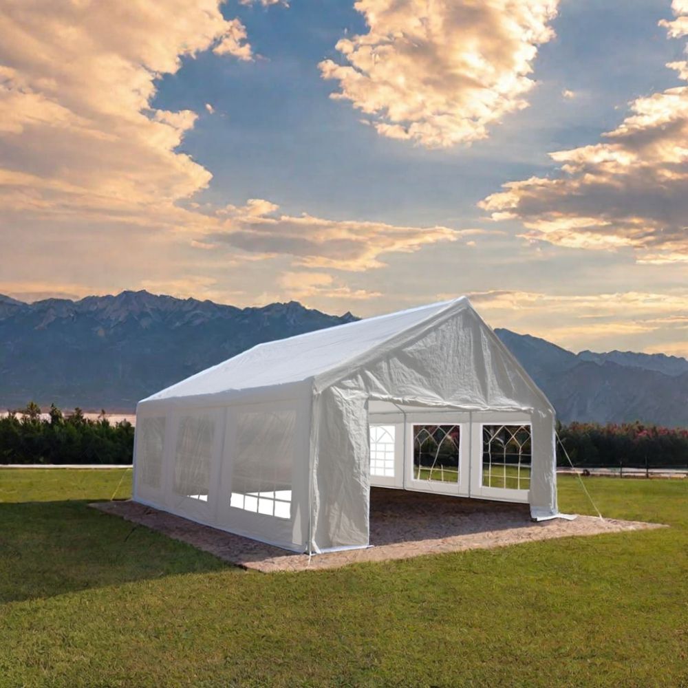 20x20 Feet Party Tent Heavy Duty Marquee Canopy Outdoor Wedding tent Carport Events Shelter Tent for Parties BBQ with St image 4
