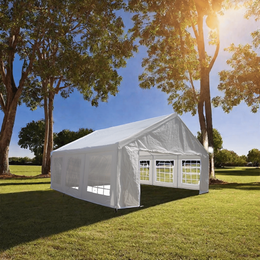 20x20 Feet Party Tent Heavy Duty Marquee Canopy Outdoor Wedding tent Carport Events Shelter Tent for Parties BBQ with St image 1