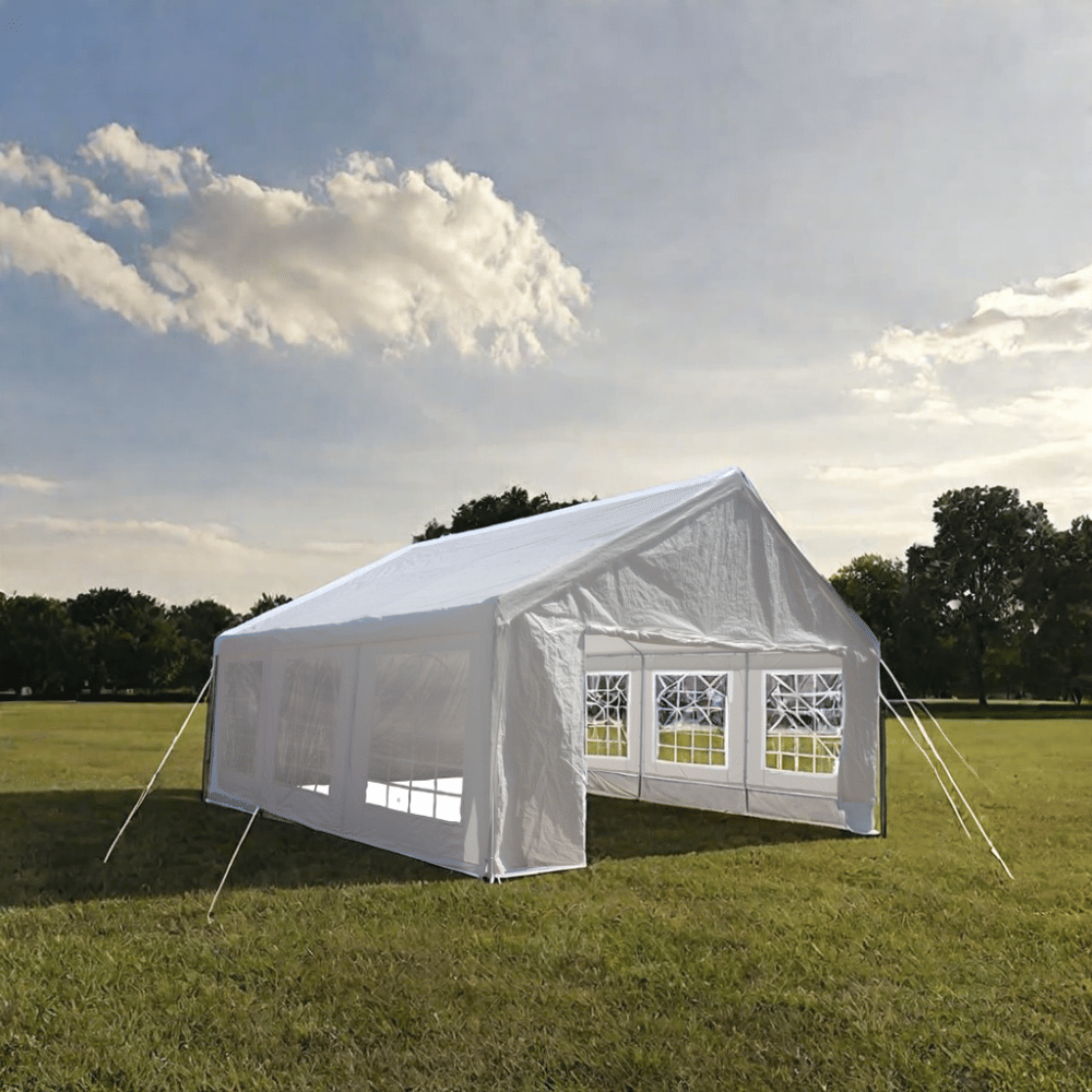 20x20 Feet Party Tent Heavy Duty Marquee Canopy Outdoor Wedding tent Carport Events Shelter Tent for Parties BBQ with St image 9