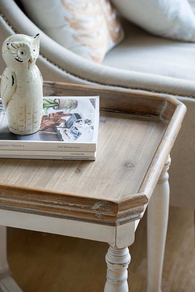 Square Alcott Side Table full view - Southern Living Collection