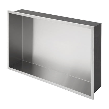 21" x 13" Stainless Steel Shower Niche, Brushed Nickel image 9