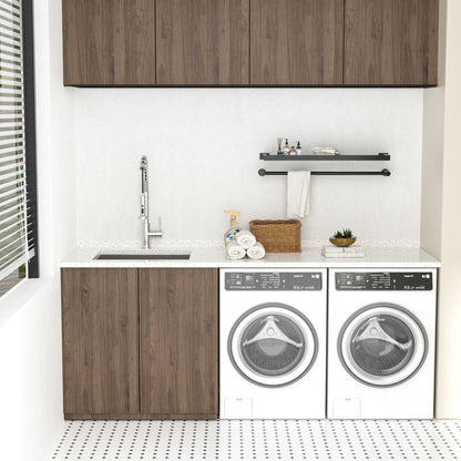 21"*18" Undermount 16-Gauge T304 Stainless Steel Deep Single Bowl Laundry Utility Sink Basin image 1