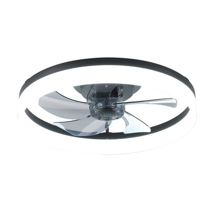 20'' Ceiling Fan with Light, Upgraded Low Profile Fan, Flush Mount Ceiling Fan, 6 Speeds, Dimmable LED, App & Remote Control, Quiet DC Motor, for Bedroom, Living Room,Black image 10