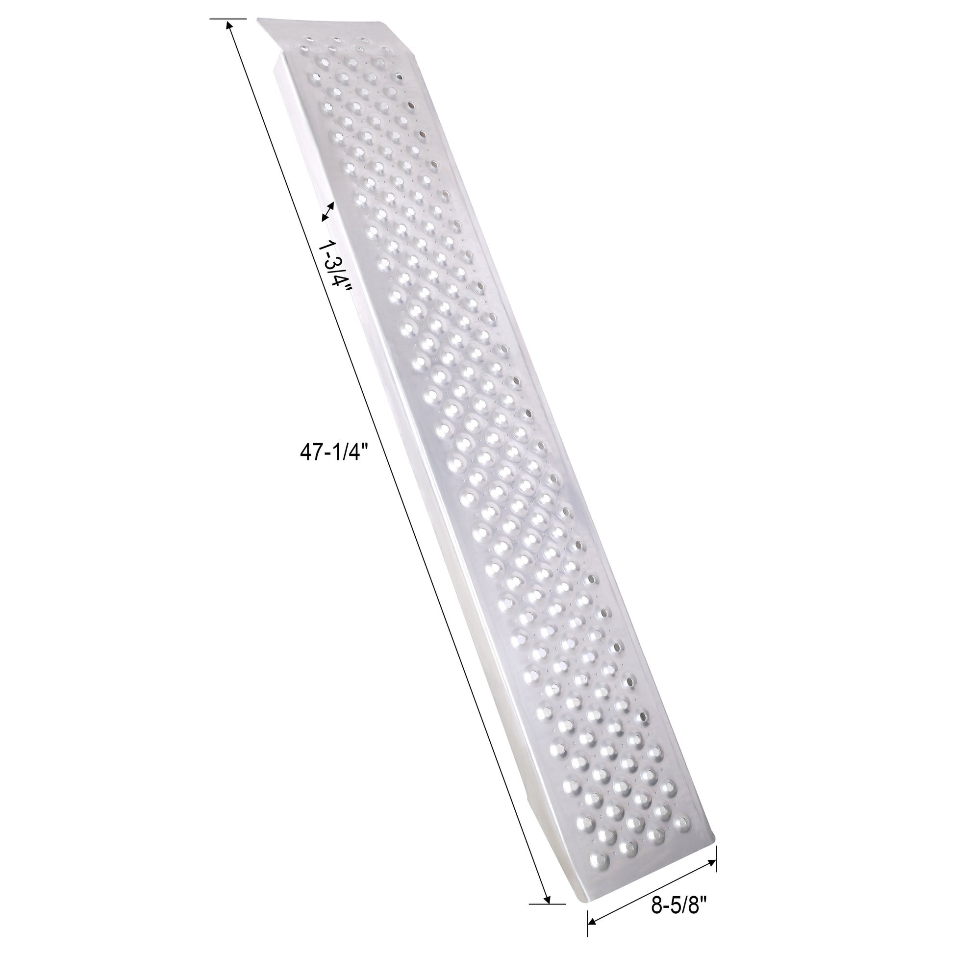 4FT Aluminum Shed Ramps 2PC, Outdoor Loading Ramps for Shed Curb Steps Stairs, Golf Cart Ramps, Four Wheeler Ramps for Hand Truck, Bicycle, Motorcycle, Riding Mower, 880 Lbs Capacity image 8