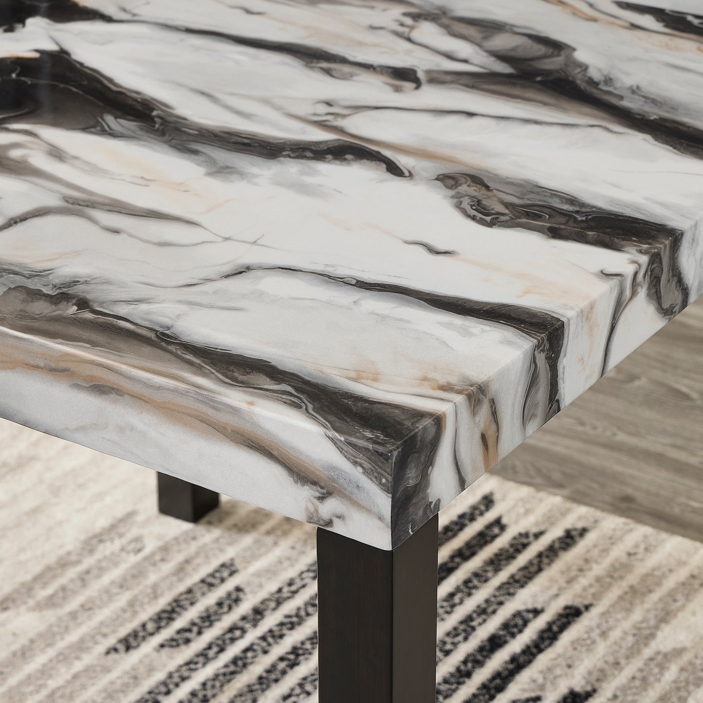 Cavira Modern Faux Marble Counter Height Dining Table image 3