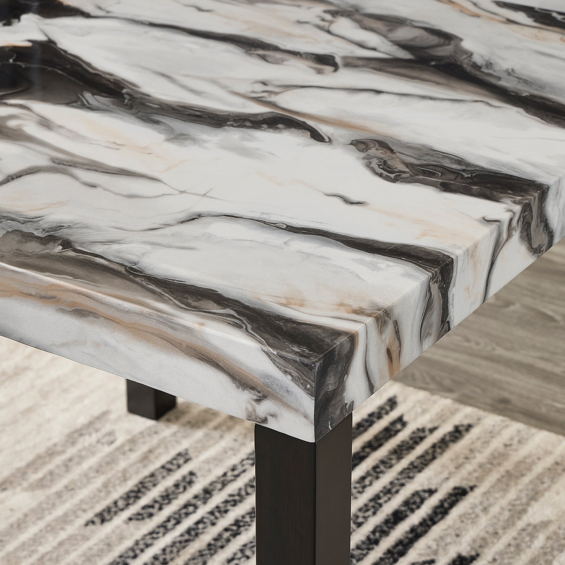 Cavira Modern Faux Marble Counter Height Dining Table image 3