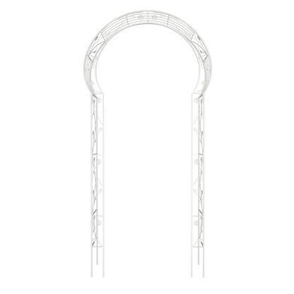 Metal Garden Arch Assemble Freely with 8 Styles Garden Arbor Trellis Climbing Plants Support Rose Arch Outdoor Arch Wedding Arch Party Events Archway Cream White image 2