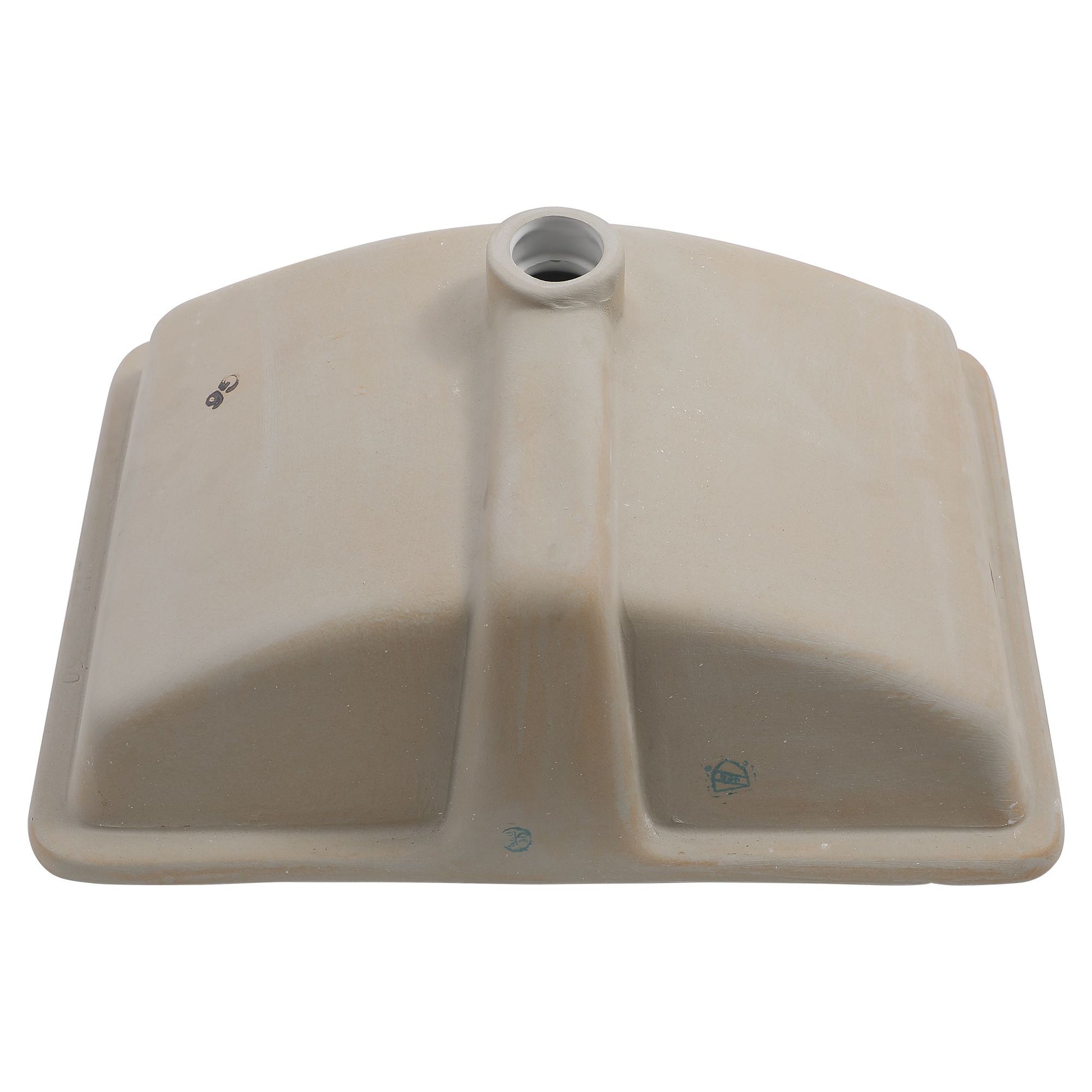21"x14" White Ceramic Rectangular Undermount Bathroom Sink with Overflow image 7