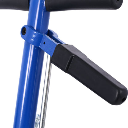 22 Ton Hydraulic Floor Jack Air-Operated Axle Bottle Jack with (4) Extension Saddle Set Built-in Wheels, Blue image 6