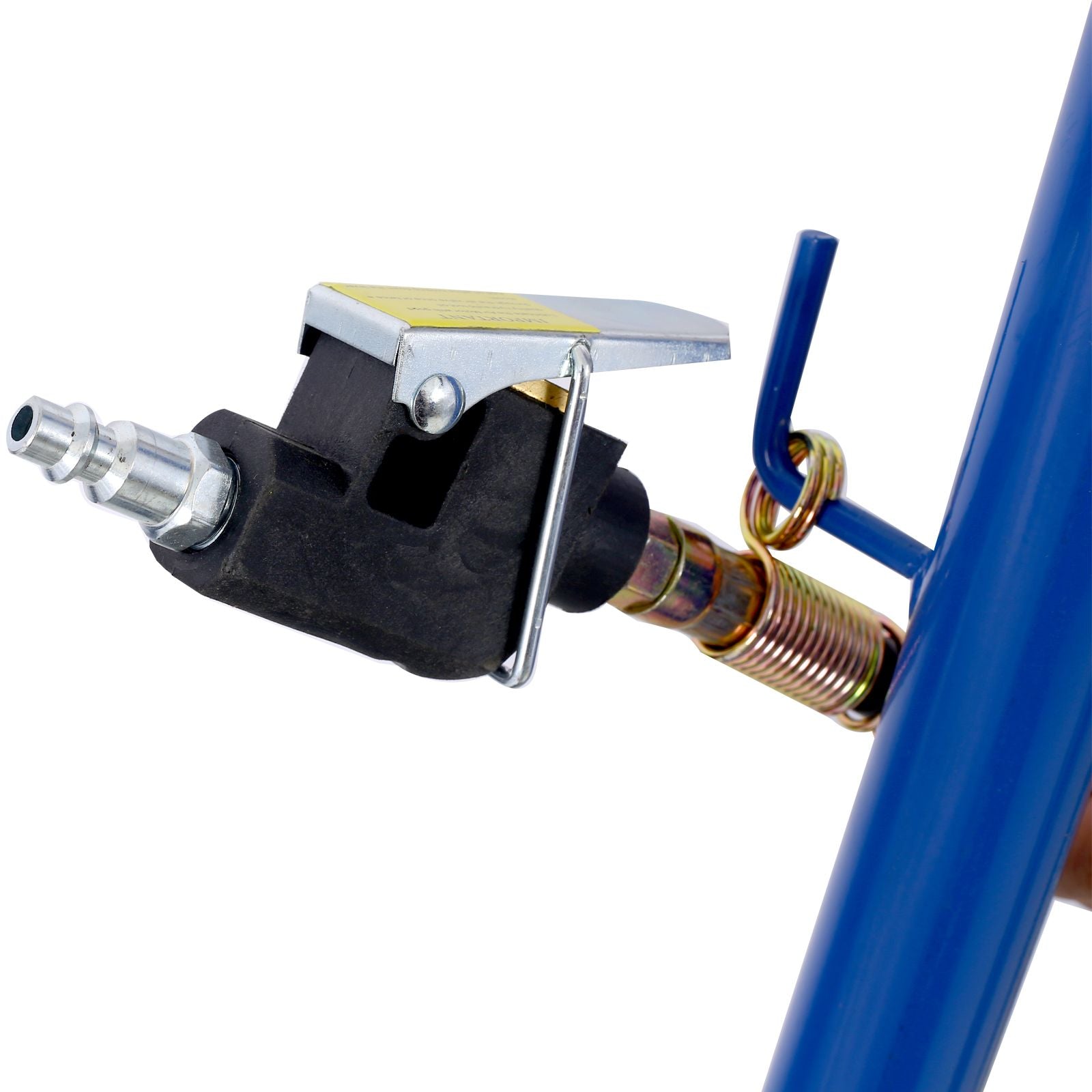 22 Ton Hydraulic Floor Jack Air-Operated Axle Bottle Jack with (4) Extension Saddle Set Built-in Wheels, Blue image 7