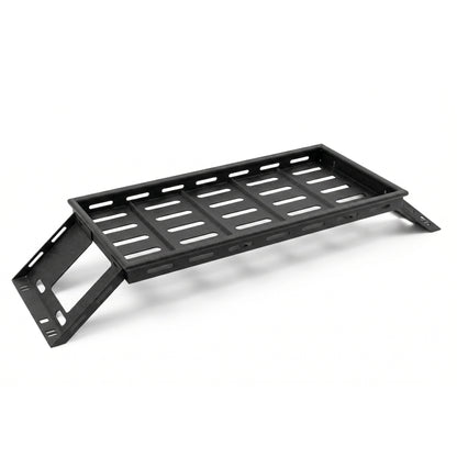 Black Rear Trunk Cargo Rack Basket Tray For 2007-2026 Jeep Wrangler JK JL Unlimited 4-Door (Exclude Sky One-Touch Power Top) Hardtop Heavy Duty Steel Interior Storage image 1