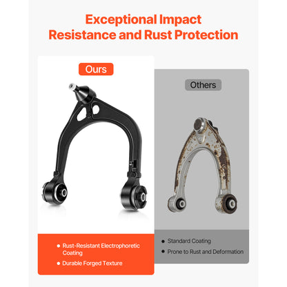 Left Right Front Upper & Lower Control Arms Kit, OEM Suspension Kit Compatible with 2011-2017 Chrysler 300 RWD, 2011-2017 Dodge Challenger RWD, 2011-2014 Dodge Charger RWD (14PCS) image 2