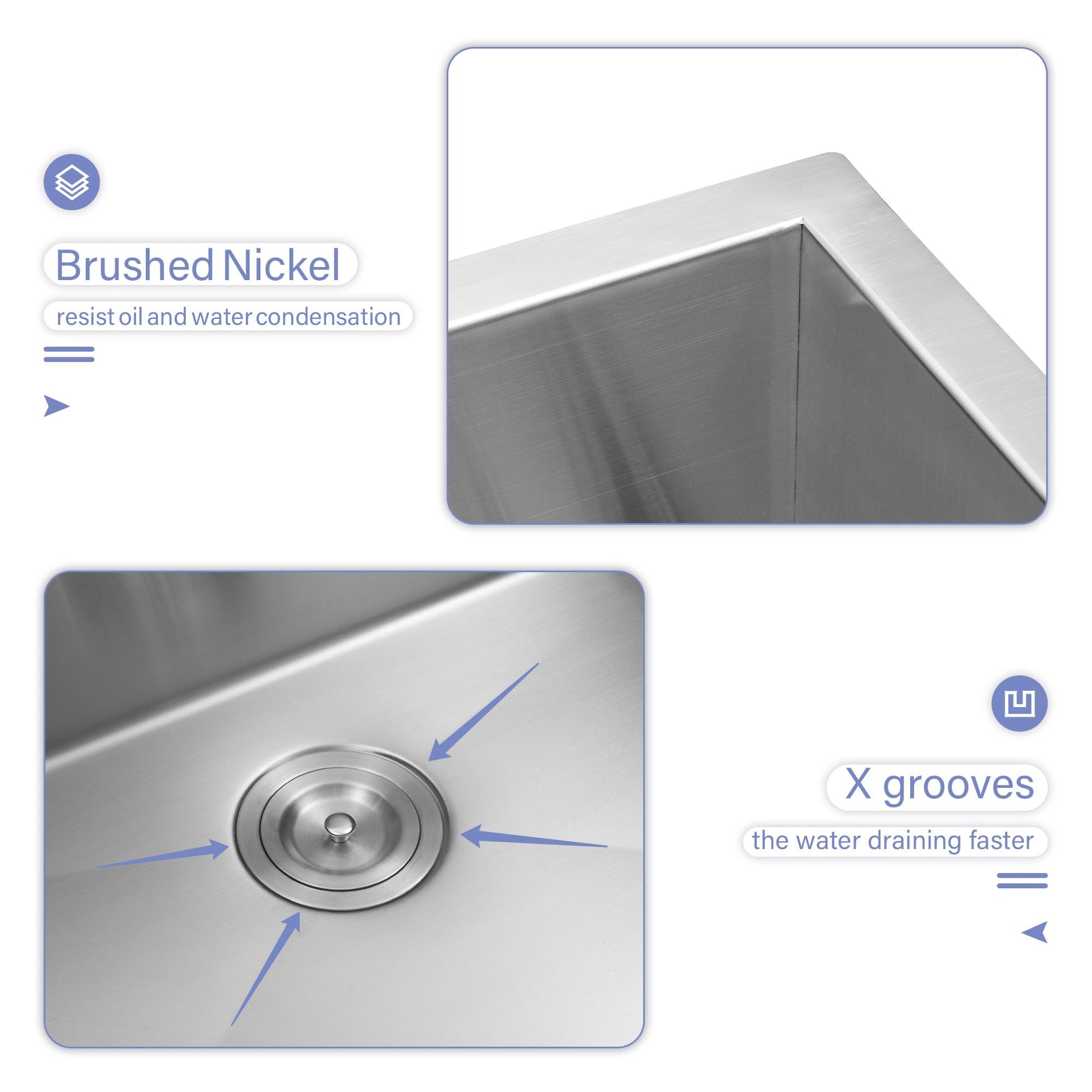 23 in. * 19 in. Undermount Single Bowl T304 Stainless Steel Ledge Workstation Laundry Utility Sink Basin image 5