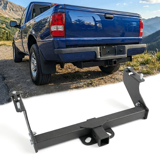Black Class 3 Tow Trailer Hitch 2 Inch Receiver Compatible with 1983-2011 Ford Ranger / 1994-2009 Mazda B2300 B3000 B4000 Pickup image 1