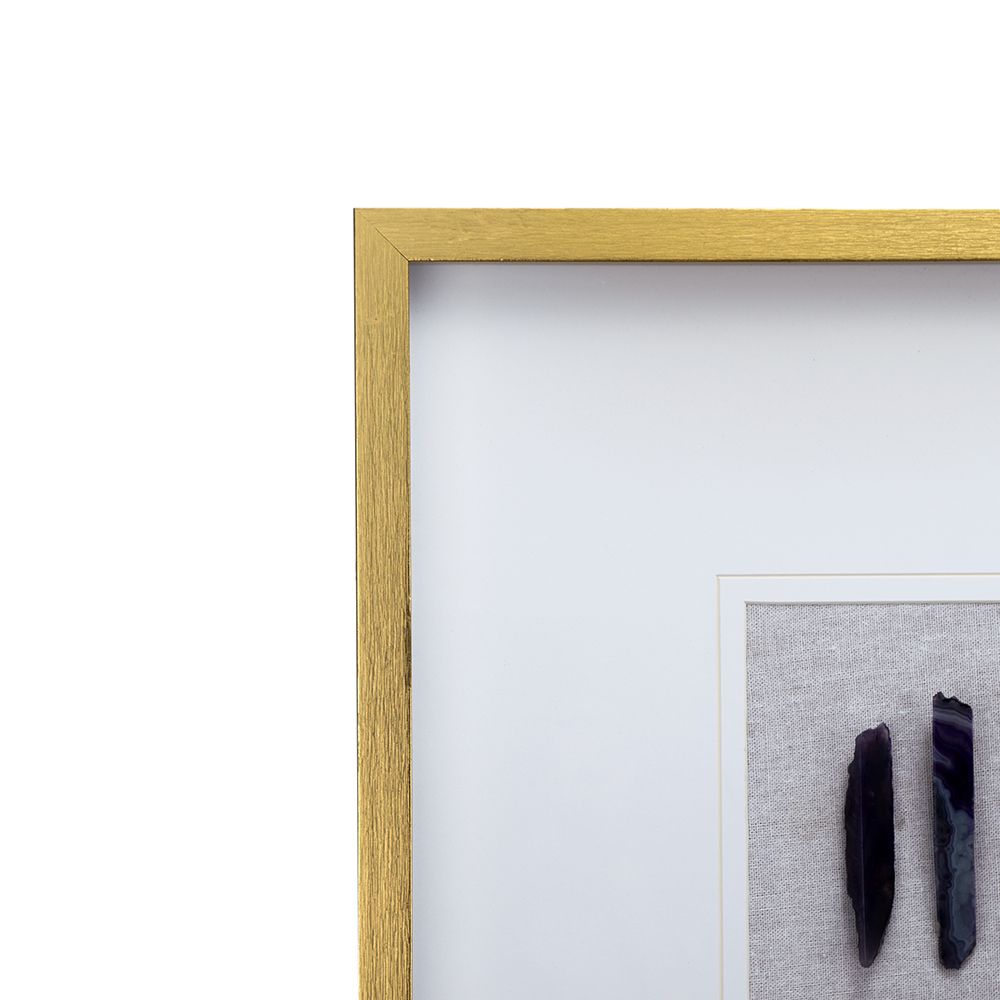 23.5' x 23.5" Grace Purple Agate Shadow Boxes Wall Art, Set of 2 image 14