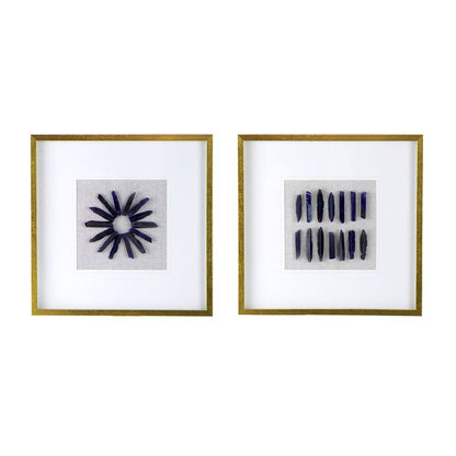 23.5' x 23.5" Grace Purple Agate Shadow Boxes Wall Art, Set of 2 image 5