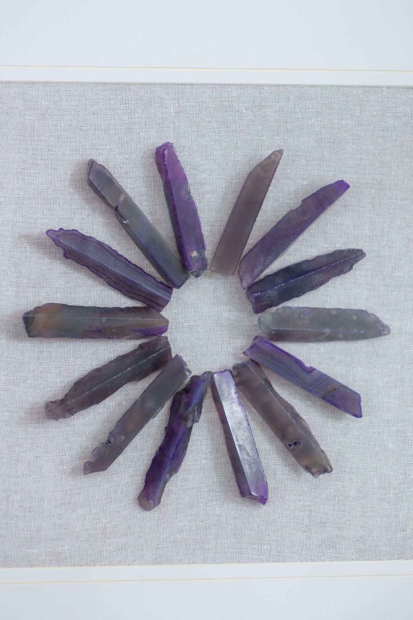 23.5' x 23.5" Grace Purple Agate Shadow Boxes Wall Art, Set of 2 image 19