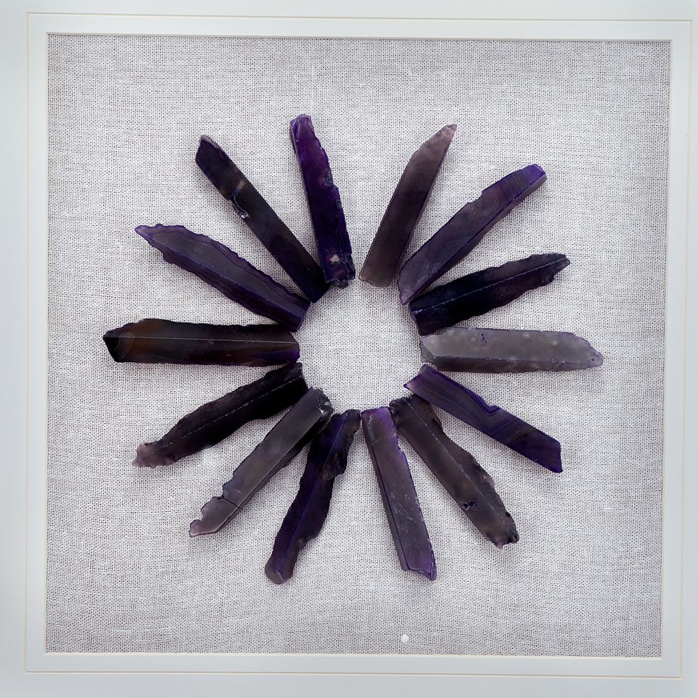 23.5' x 23.5" Grace Purple Agate Shadow Boxes Wall Art, Set of 2 image 18
