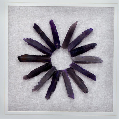 23.5' x 23.5" Grace Purple Agate Shadow Boxes Wall Art, Set of 2 image 18