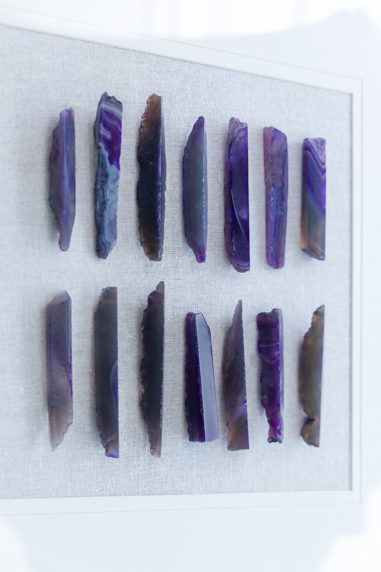 23.5' x 23.5" Grace Purple Agate Shadow Boxes Wall Art, Set of 2 image 16