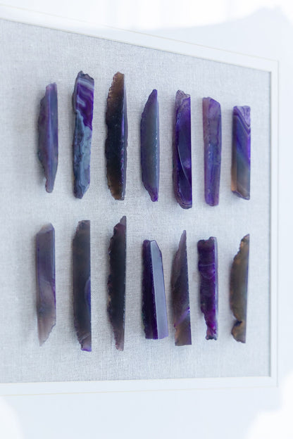23.5' x 23.5" Grace Purple Agate Shadow Boxes Wall Art, Set of 2 image 16
