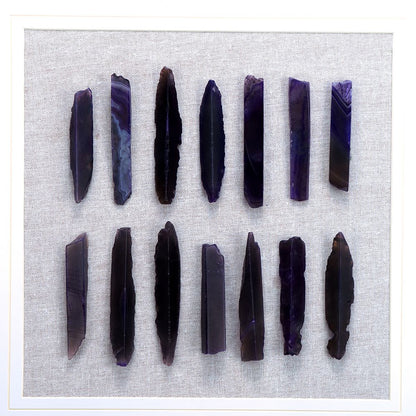 23.5' x 23.5" Grace Purple Agate Shadow Boxes Wall Art, Set of 2 image 15
