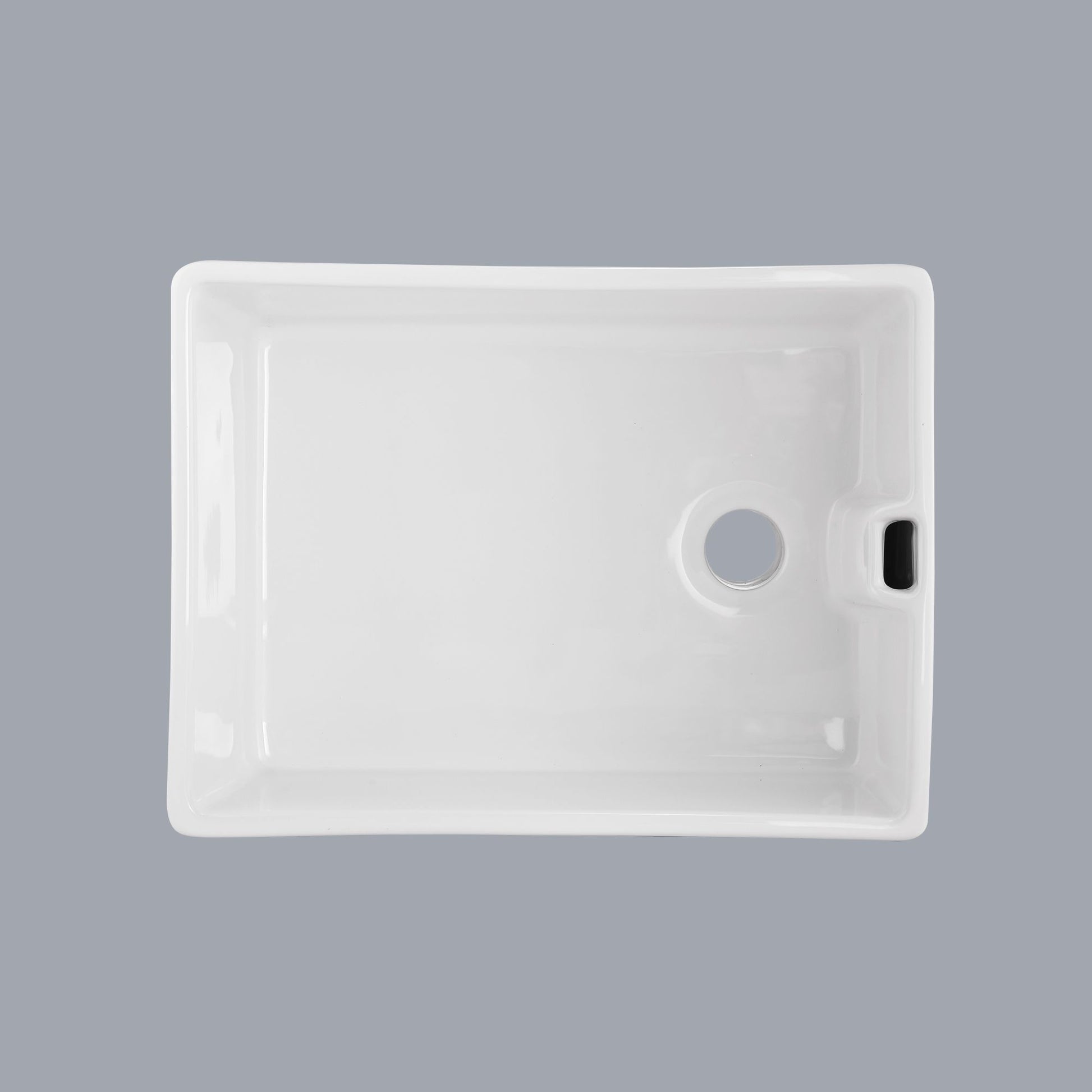 23.6" L X 18" W White Ceramic Single Bowl Kitchen Sink image 3