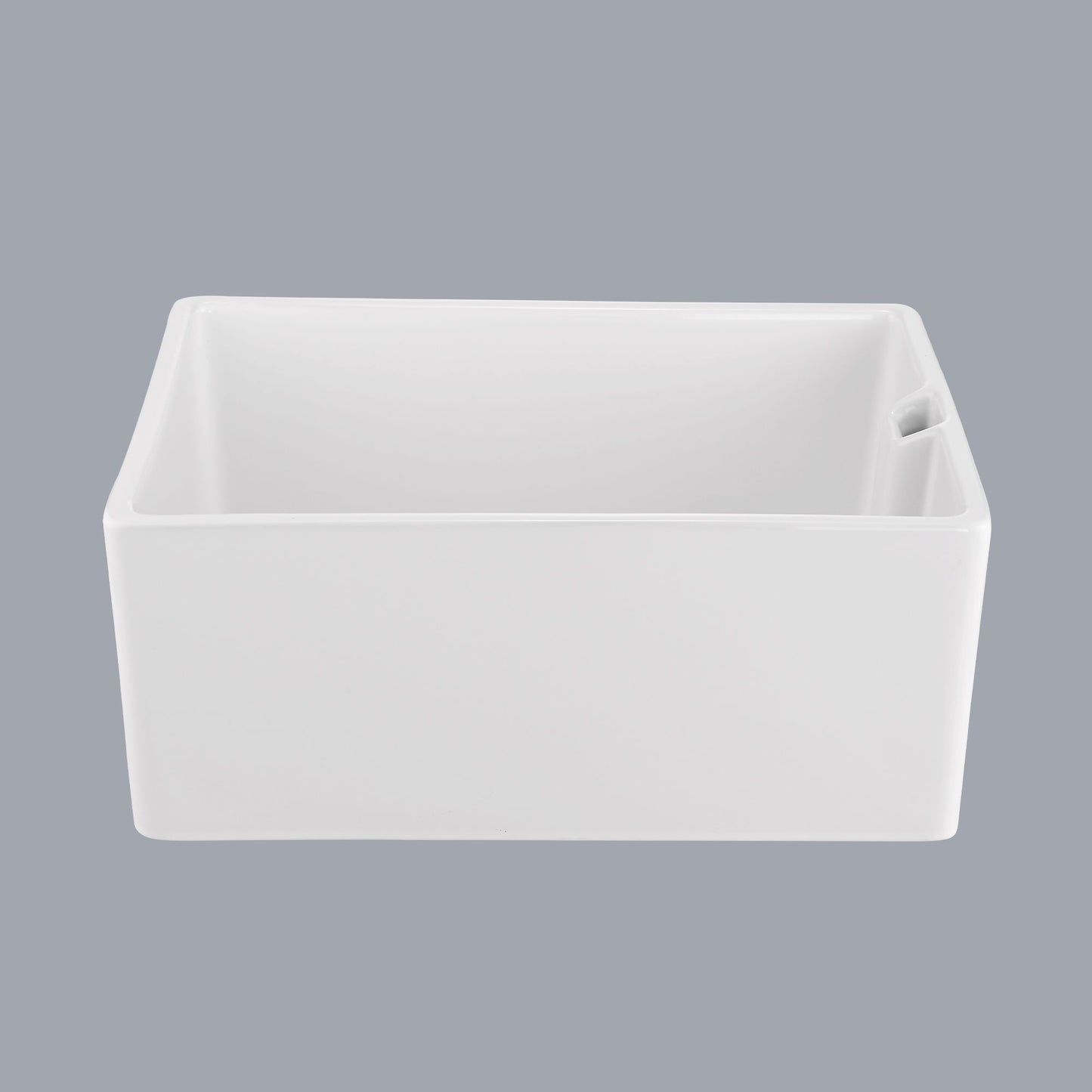 23.6" L X 18" W White Ceramic Single Bowl Kitchen Sink image 5