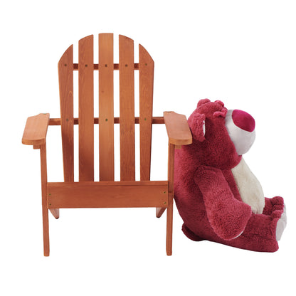 Wooden Kid's Adirondack Chair for Indoor and Outdoor, Natural Cedar Patio Lounge Chiar for Kids image 9