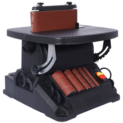 Vertical Oscillating Spindle Sander & Belt Sander, 2 IN 1 Combination Woodworking Machine image 10