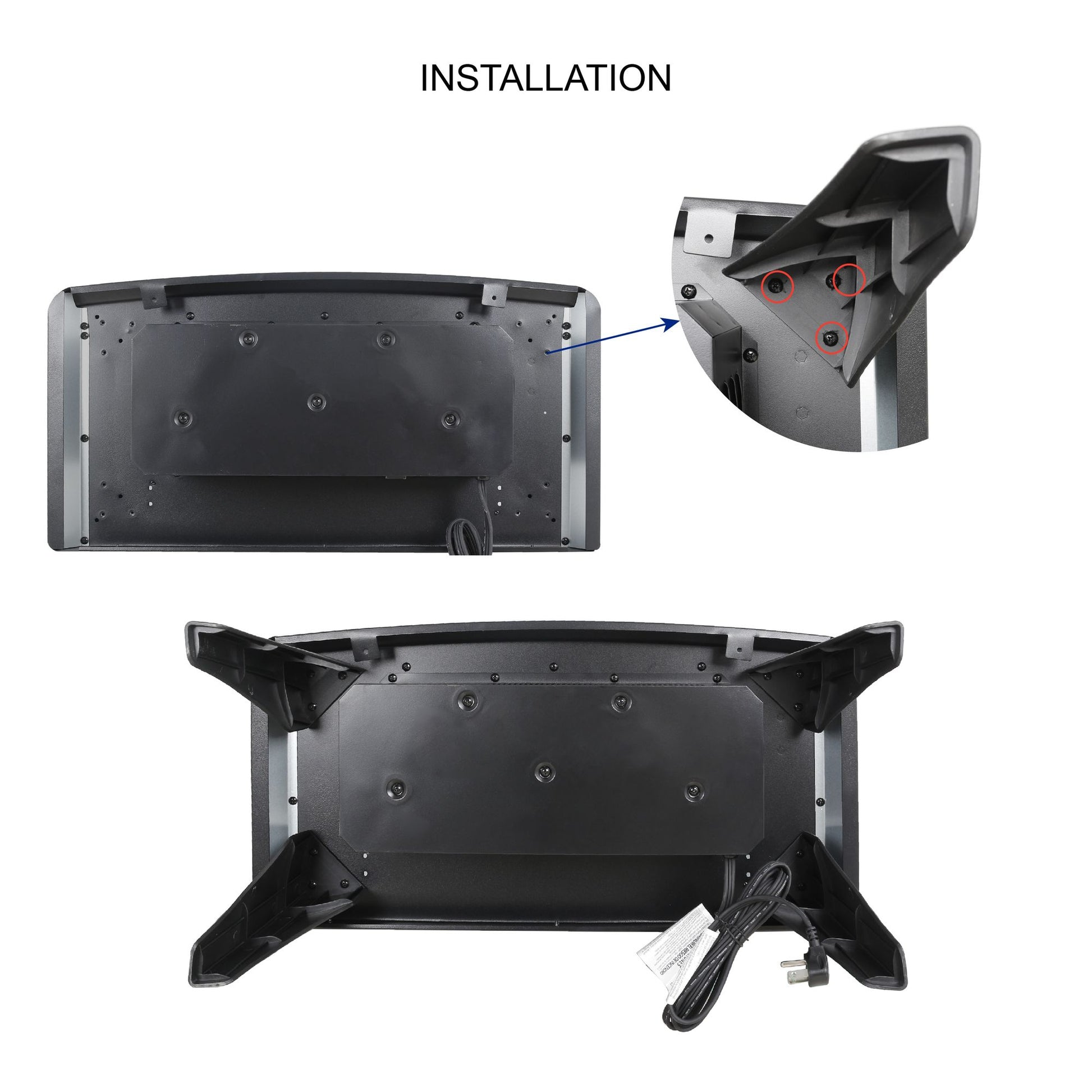 24 inch 3D Flame Electric Infrared Quartz Fireplace Stove with remote control image 11