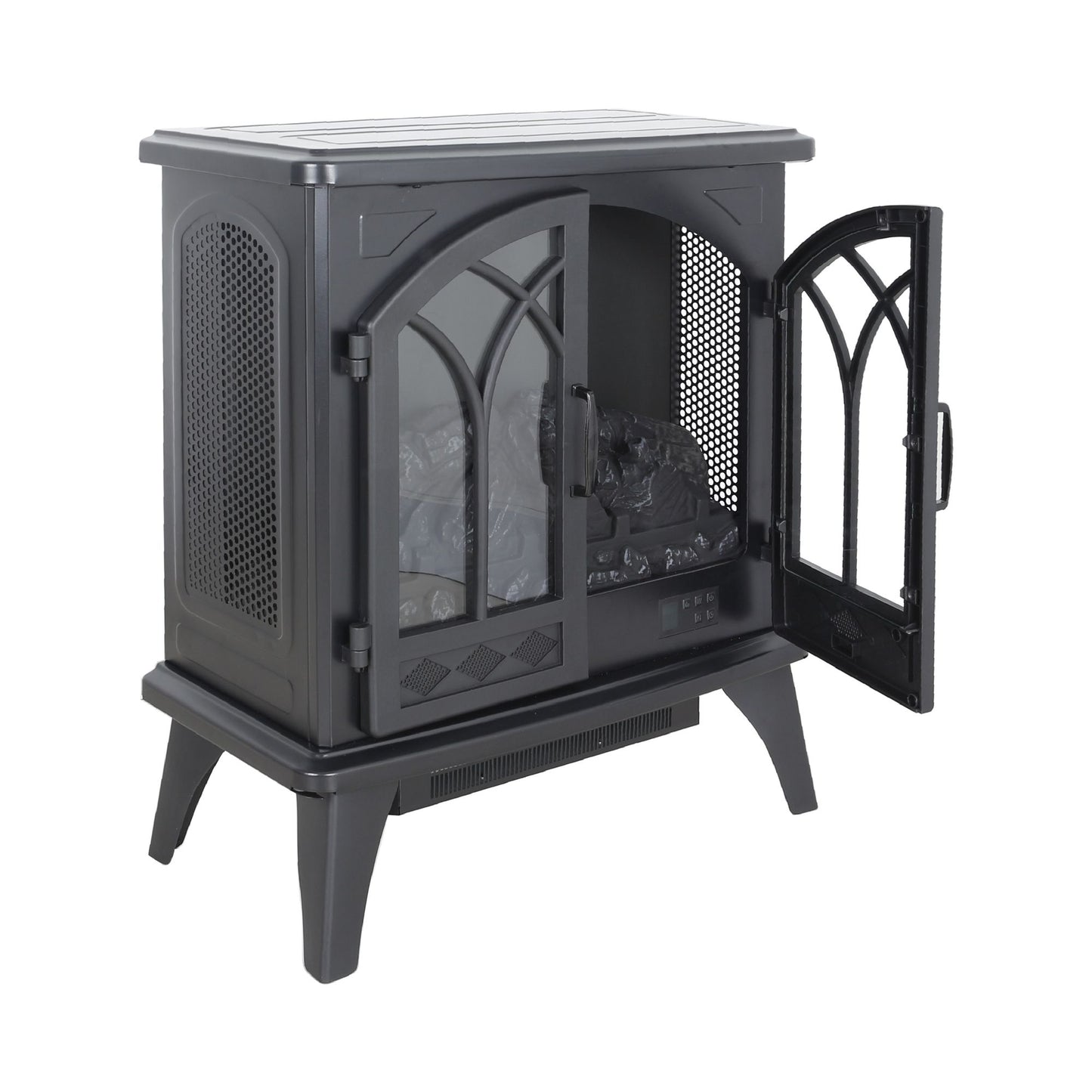 24 inch 3D Flame Electric Infrared Quartz Fireplace Stove with remote control image 8