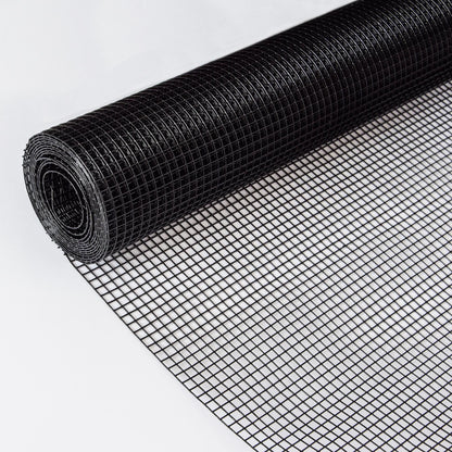 24 inch×50 ft Black Vinyl Coated Hardware Cloth, 21 Gauge 1/4 inch Black PVC Hardware Cloth, Black Welded Wire Fence Sup image 8