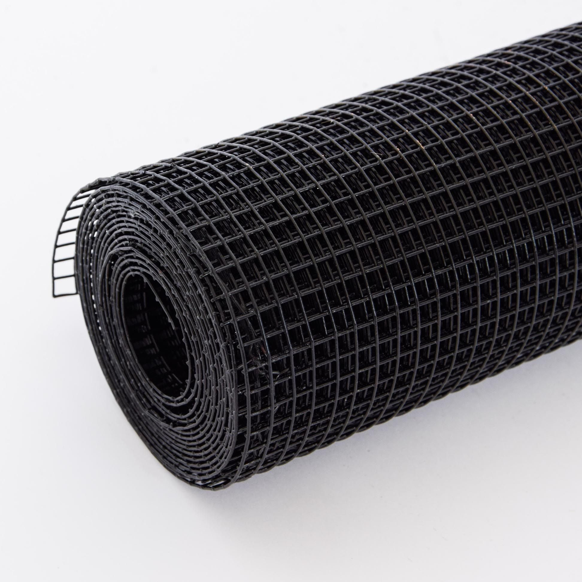 24 inch×50 ft Black Vinyl Coated Hardware Cloth, 21 Gauge 1/4 inch Black PVC Hardware Cloth, Black Welded Wire Fence Sup image 9