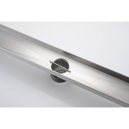 24 Inches Linear Shower Drain, Included Hair Strainer and Leveling Feet image 5