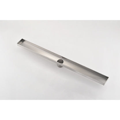24 Inches Linear Shower Drain, Included Hair Strainer and Leveling Feet image 3