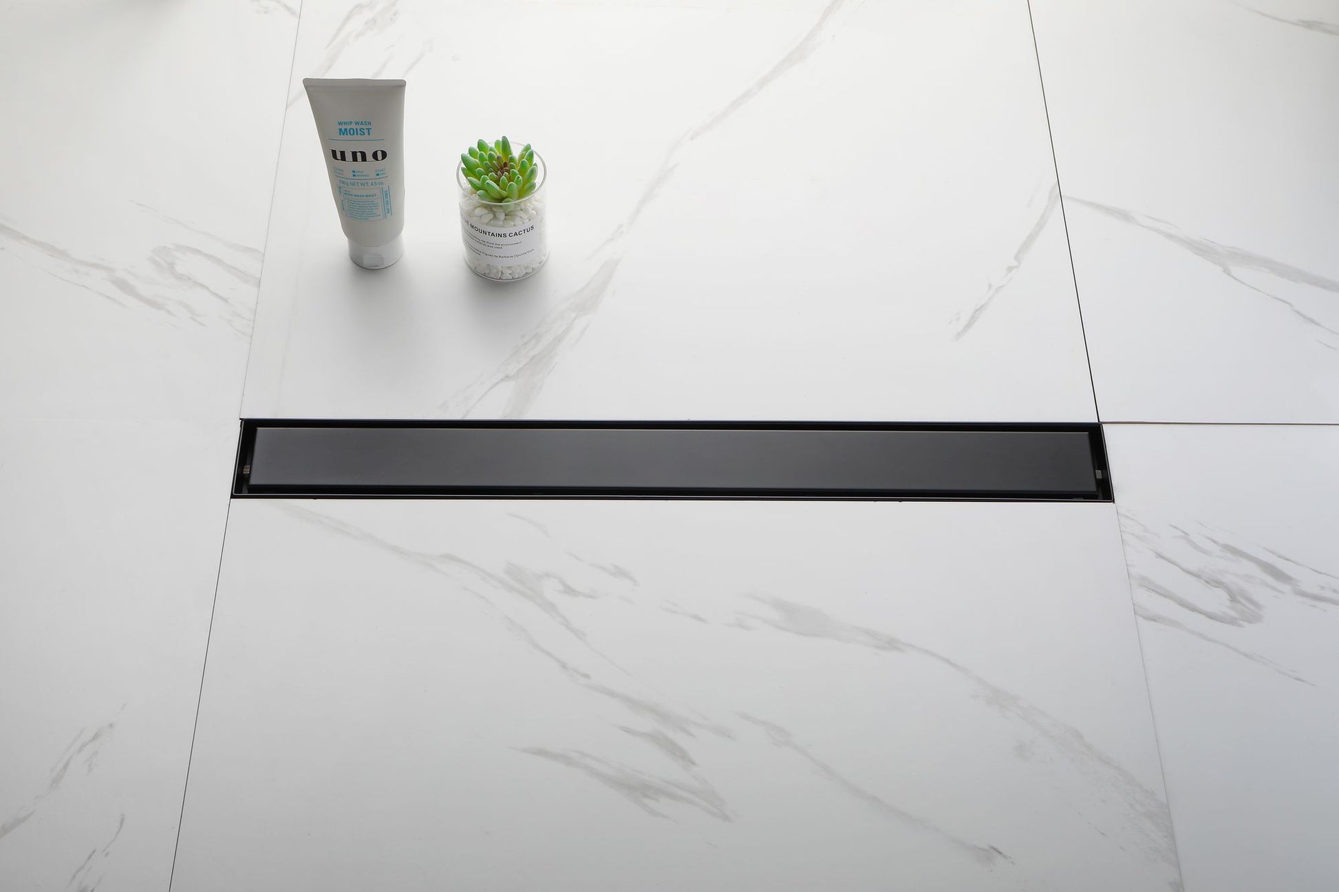 24 Inches Linear Shower Drain with Removable Cover, 304 Stainless Shower Drain Included Hair Strainer and Leveling Feet, image 11