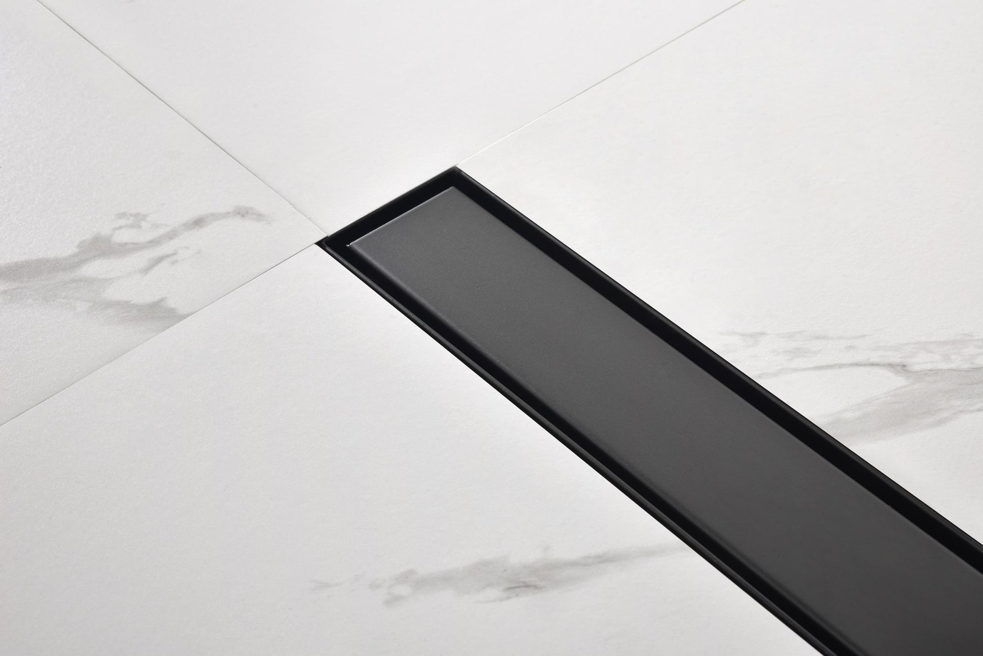 24 Inches Linear Shower Drain with Removable Cover, 304 Stainless Shower Drain Included Hair Strainer and Leveling Feet image 3