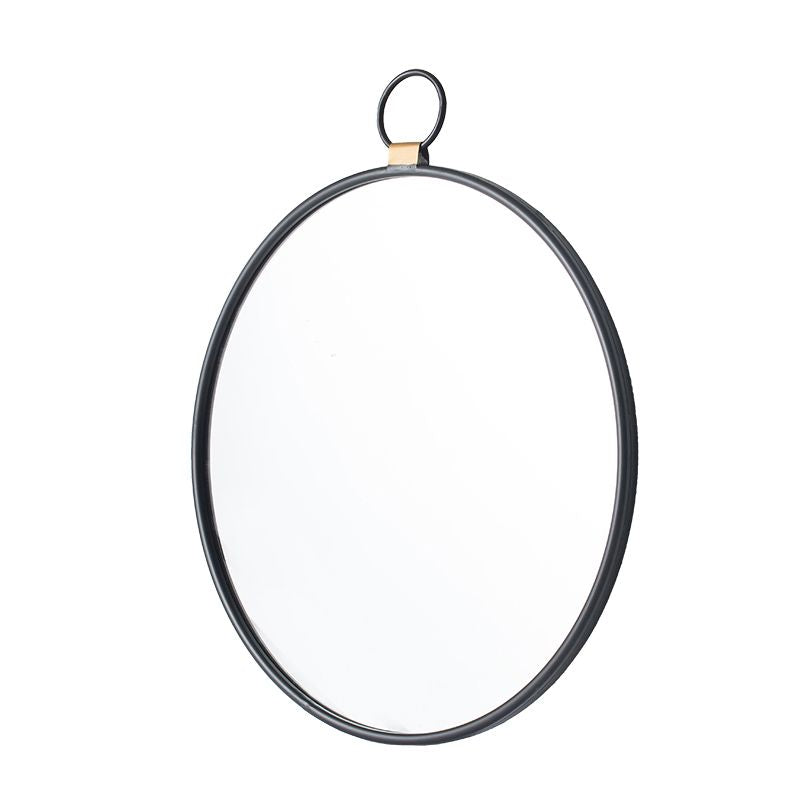 24x27 black frame mirror minimalist accent mirror packaging