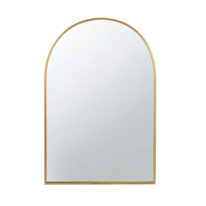 24" x 36" Arched Accent Mirror with Gold Metal Frame for Bathroom, Bedroom, Entryway Wall image 4