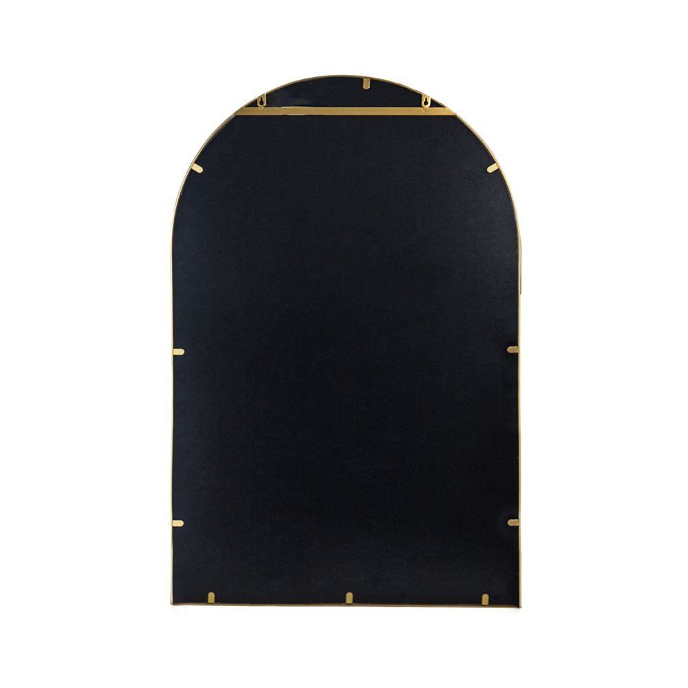 24" x 36" Arched Accent Mirror with Gold Metal Frame for Bathroom, Bedroom, Entryway Wall image 9