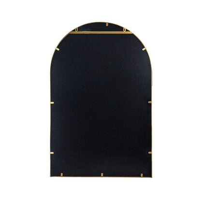 24" x 36" Arched Accent Mirror with Gold Metal Frame for Bathroom, Bedroom, Entryway Wall image 9