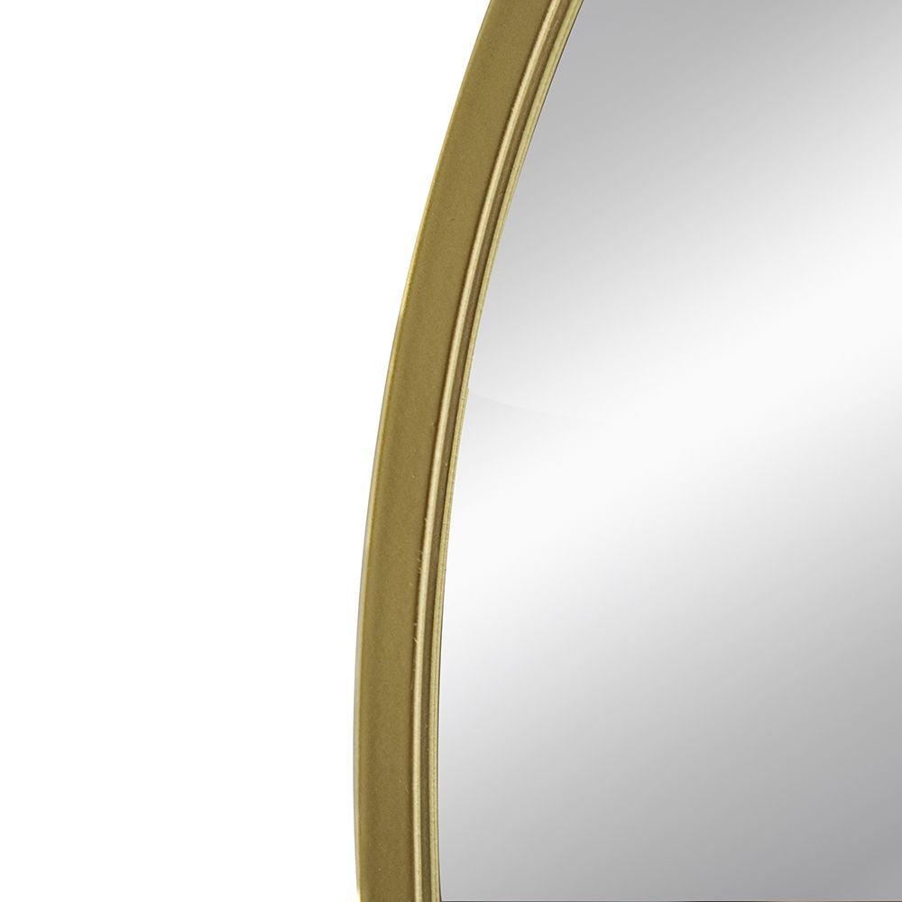 24" x 36" Arched Accent Mirror with Gold Metal Frame for Bathroom, Bedroom, Entryway Wall image 8