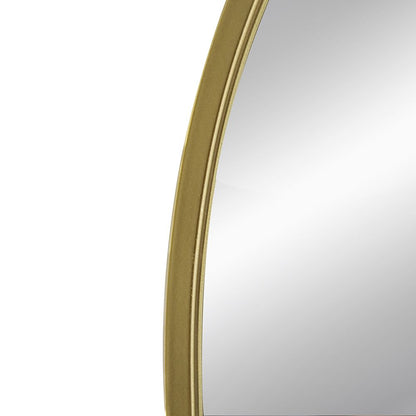 24" x 36" Arched Accent Mirror with Gold Metal Frame for Bathroom, Bedroom, Entryway Wall image 8