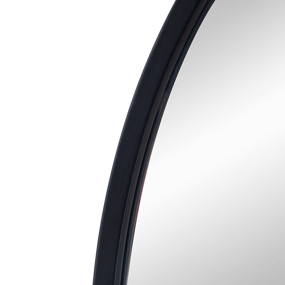 24" x 36" Black Arched Mirror with Metal Frame, Wall Mirror for Living Room Bedroom Entryway image 12